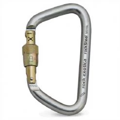 Rock Exotica RockSteel Screw Gate Carabiner Climb