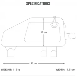 Apidura Backcountry Top Tube Pack 1L