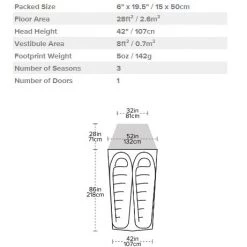 Camp / Tramp Big Agnes Fly Creek HV UL2 2 Person Tent