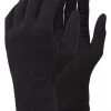 Trekmates Silk Liner Gloves, Black Clothing