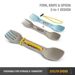 UCO Utility Spork 2-Pack With Lanyard Camp Kitchen