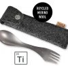 Utensils Light My Fire G2 Titanium Spork With Merino Pouch