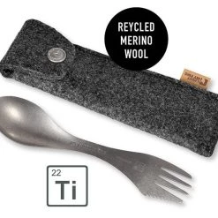 Utensils Light My Fire G2 Titanium Spork With Merino Pouch