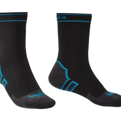 Bridgedale Storm Midweight Boot Length Socks, Black/Blue