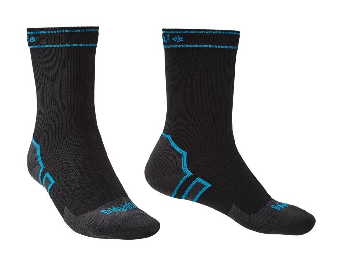 Bridgedale Storm Midweight Boot Length Socks, Black/Blue