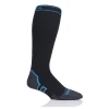Bridgedale Storm Midweight Knee Length Socks, Black/Blue Large