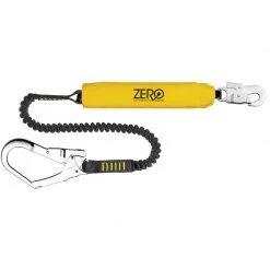 Zero Stretch Single Elasticated Lanyard With Scaffold Hooks