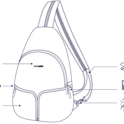 Pacsafe Stylesafe Sling Backpack Slings, Totes & Packables