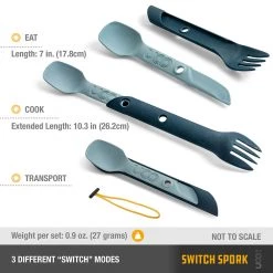 Camp / Tramp UCO Switch Spork Utensil Set With Tether