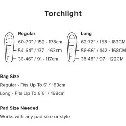 Big Agnes Torchlight Camp 35 (FireLine Pro) Bag, LH Camp / Tramp