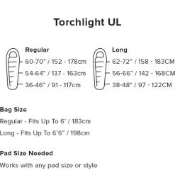 Big Agnes Torchlight UL -1C Sleeping Bag