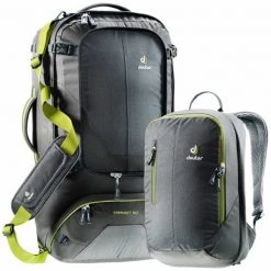 Deuter Transit 65 Backpack, Anthracite-Moss