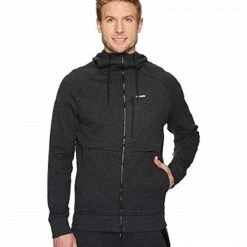 Pacsafe Transit Mens Travel RFIDsafe Hoodie, Charcoal Mens Tops