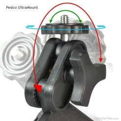 Pedco Ultramount Ball And Socket Mount, Black