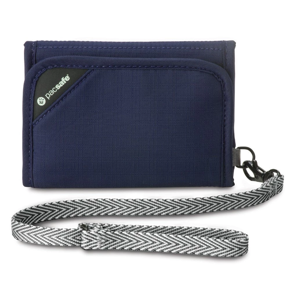 Pacsafe RFIDsafe V125 Tri-fold Wallet, Navy