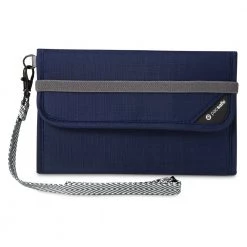 Pacsafe RFIDsafe V250 Travel Wallet, Navy Blue