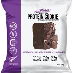 Justine's Cookies Justines Vegan Double Choc Brownie, 72g