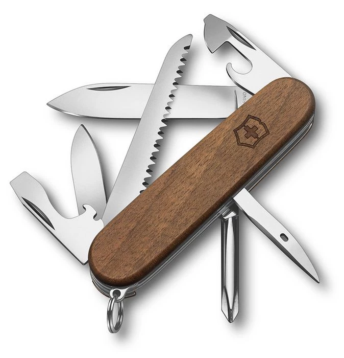 Victorinox Hiker Wood Swiss Army Knife Tools / Accessories