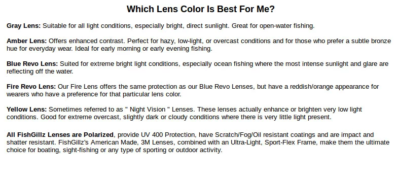 FishGillz Floating Sunglasses Riptide Blue Lens Fishing Gear