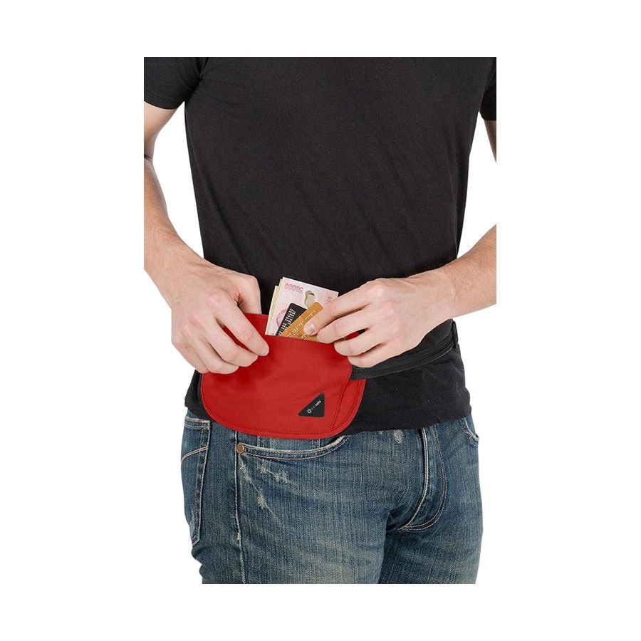 Pacsafe Coversafe X100 RFID Waist Wallet, Chilli Travel