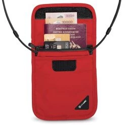 Pacsafe Coversafe X75 RFID Neck Pouch, Chilli Travel