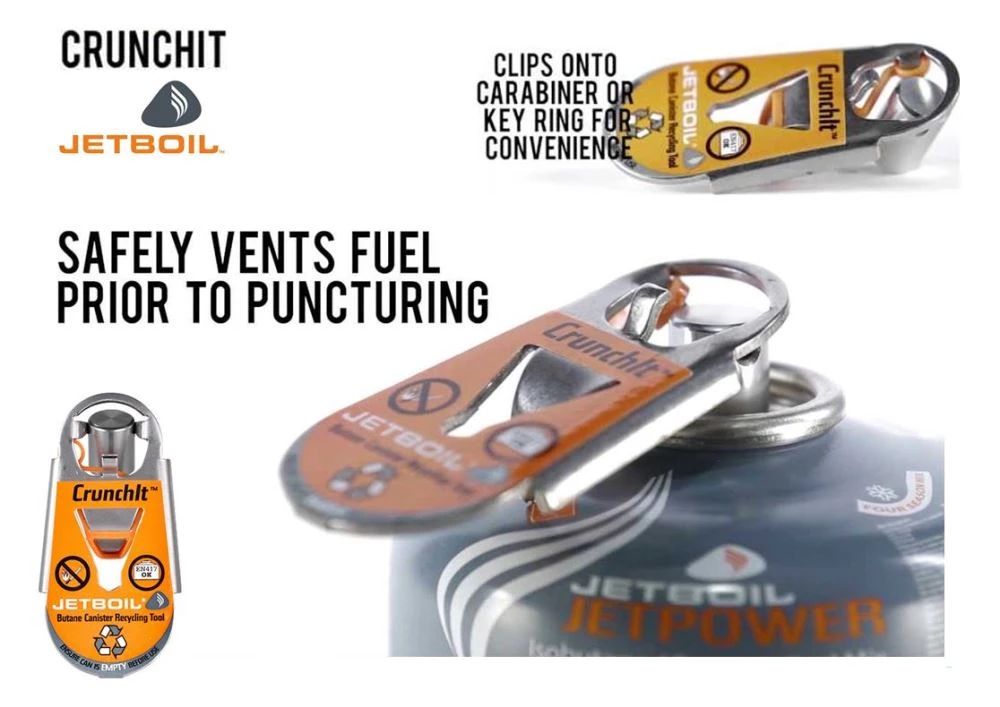 Jetboil Crunchit Can Recycling Tool Fuel Bottles & Canisters